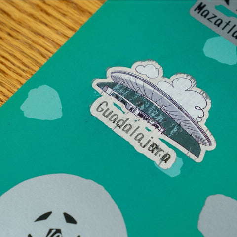 Rasca Mapa de los Estadios de México por Balompié